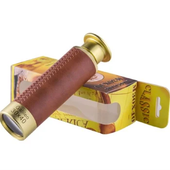 

Agnicy Super Clear 30x40 Galileo Pirate Mirror Full Metal Monocular Luxury Gift Telescopic Telescope