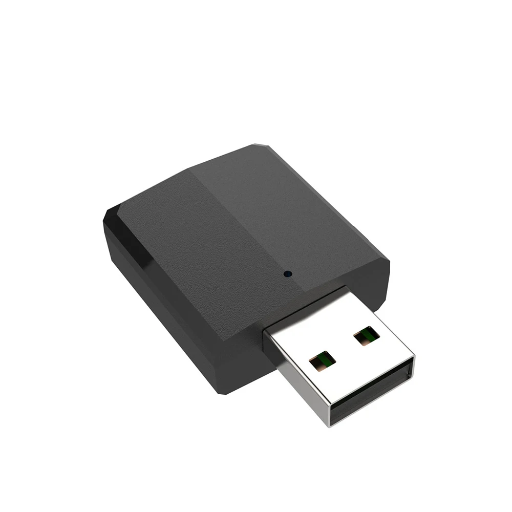 USB Bluetooth 5,0 аудио беспроводной приемник передатчик Мини 3,5 мм AUX RCA стерео музыка беспроводной адаптер для ТВ автомобиля ПК динамик автомобиля - Цвет: black