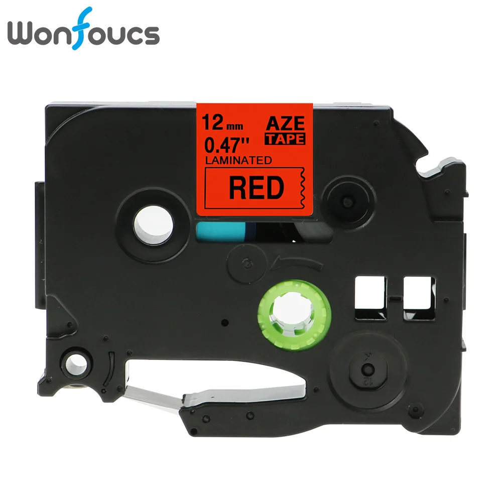 Wonfoucs совместимый TZe231 Brother tze ленты tz231 tze-231 tz131 для P-сенсорный принтер PT-D210 12 мм ленты с лейблом этикетки кассеты - Цвет: Black on Red