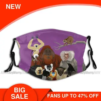 

Gorilla Mouth Face Mask I Am Thankful For Primates Facial Mask with Filters Kawai for Adult Nice Mask