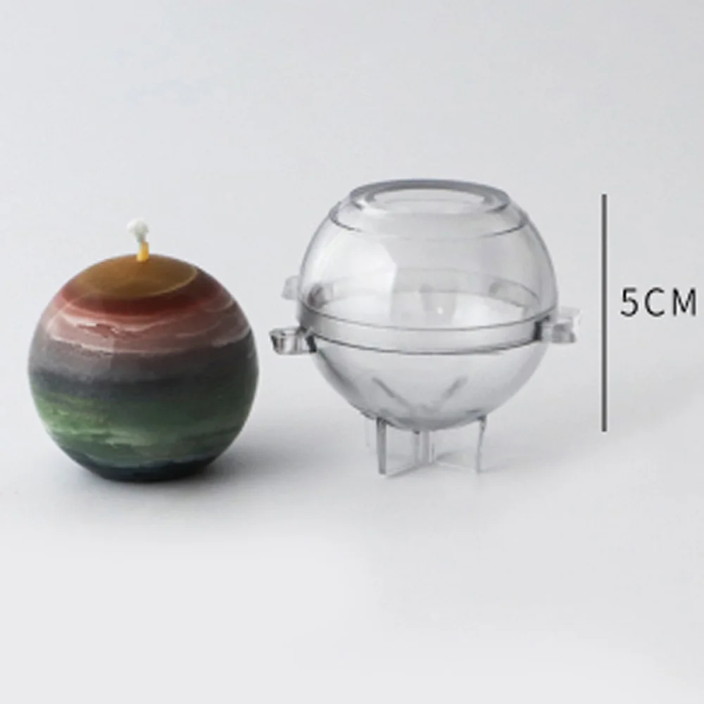 1 шт. круглая форма для свечей подарки DIY искусство ремесла глиняные инструменты пластиковая свечная форма ручной работы мыло многоразовый инструмент