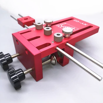 

3 In 1 Woodworking Drill Guide Kit Locator Woodworking Locator Doweling Jig High Precision Dowel Jigs Kit DIY Woodworking