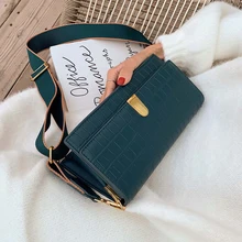 Французская нишевая женская сумка, новинка, сумка через плечо с каменной текстурой, широкий плечевой ремень в западном стиле, маленькая сумка на плечо