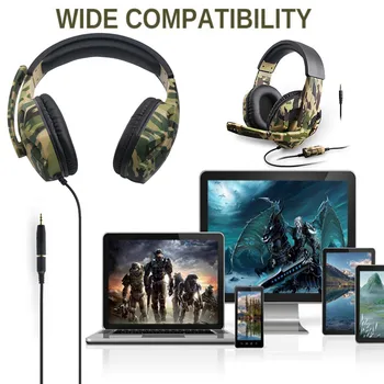 

CARPRIE Headphones PS4 / PS3 / ONE / 360 / Switch bluetooth headphones wired wireless headset for video games wired headphone