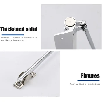 

Automatic Door Self-Closing Hinge Mute Easy to Rebound No slotting Punching Free Door Closer J99Store
