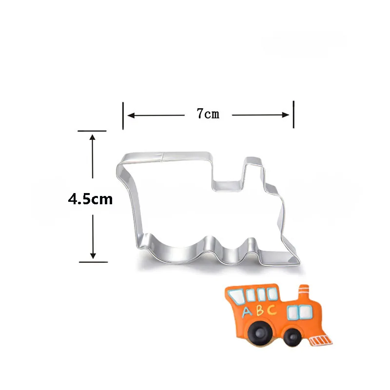 1pcs patisserie Traffic Bus Train Motorcycle Cruise Ship Cookie Cutters Fondant Cake Decor Tools emporte piece biscuit Mould DIY Cookie Cutter Baking Mold Cookie Mould Baking Decorating Tools