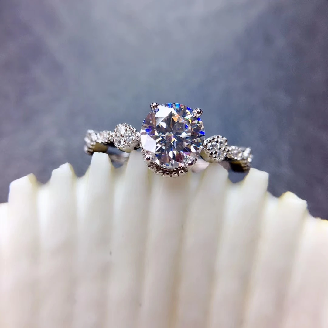 Кольцо из муассанита в форме сердца с хрустящим камнем для девочек, Серебряное ювелирное изделие, подарок на день рождения, вечеринку, помолвку, хорошее ювелирное изделие, 925 серебро, Новинка