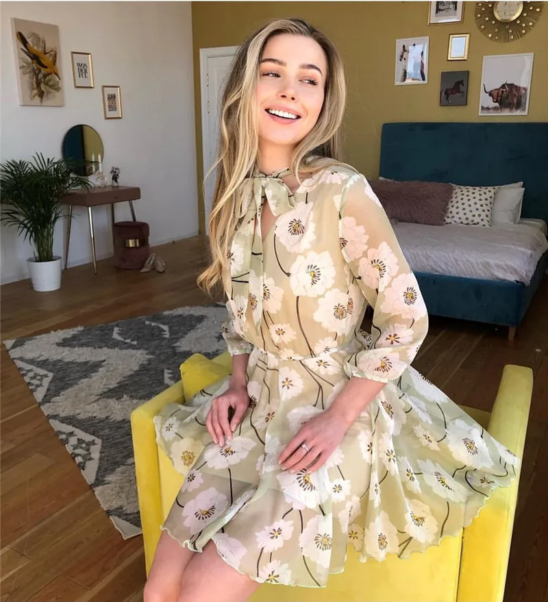 print mini chiffon dress07