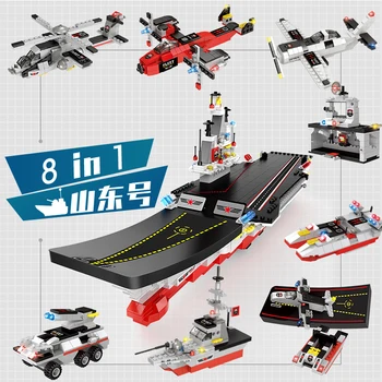 

1334 pcs Military Warship Building Blocks Sets Educational Collection Model Figures navy battle Army Bricks Toys For Children