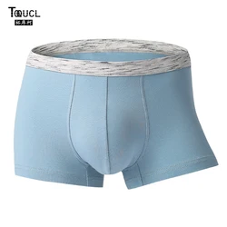 TOQUCL Underpants 3D Pouch Boxer Para Hombre Personality Quick Dry Breathable Men's underwear cotton Comfortable boxer shorts