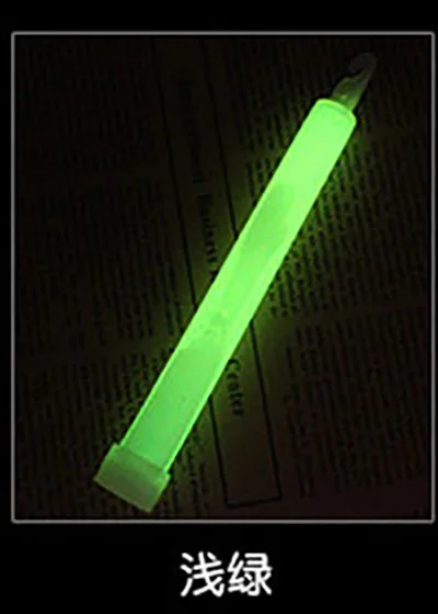 5 шт., 6 дюймов, многоцветная светящаяся палочка, химический светильник, палочка для кемпинга, аварийное украшение, вечерние, для клубов, новые поставки, химические флюоресцентные - Цвет: Light Green