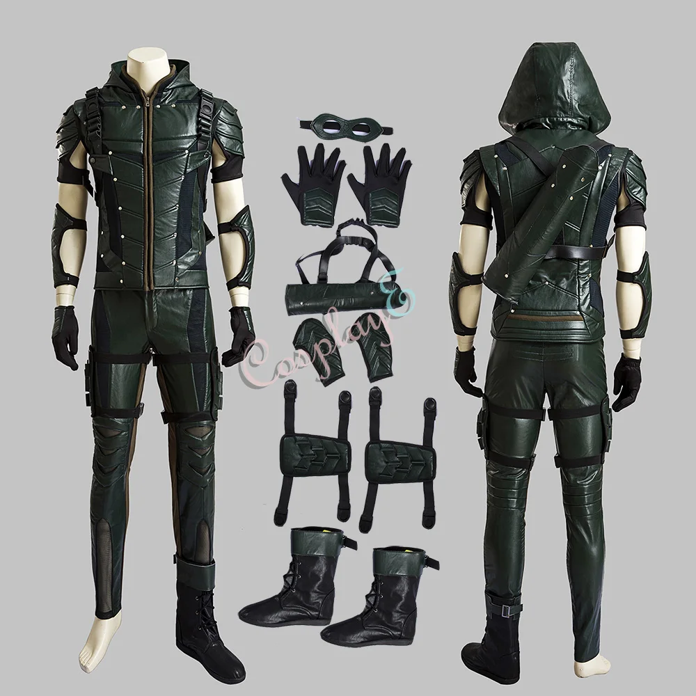 

Green Arrow Costume Arrow Season 4 Cosplay Oliver Queen Full Set