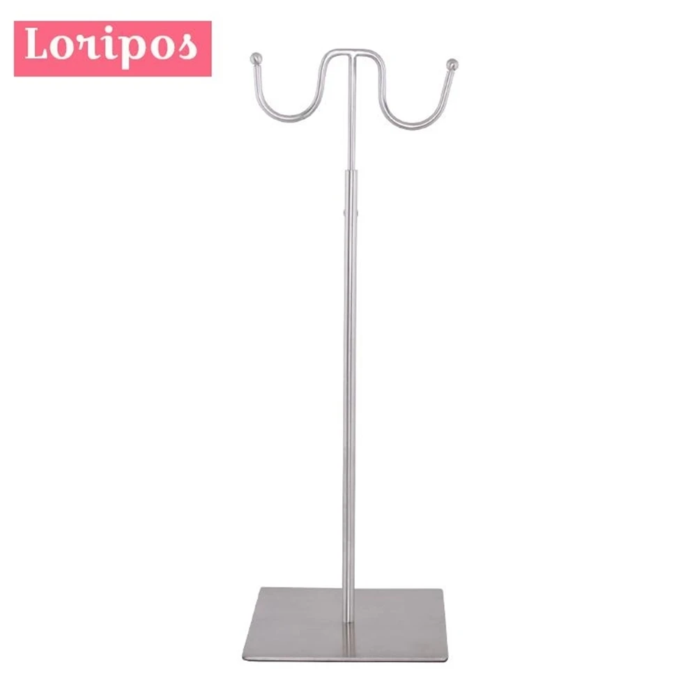 Metal Handbag Hanger Stand Stainless Steel Bag Display Stand Handbag Window Display Racks Cap