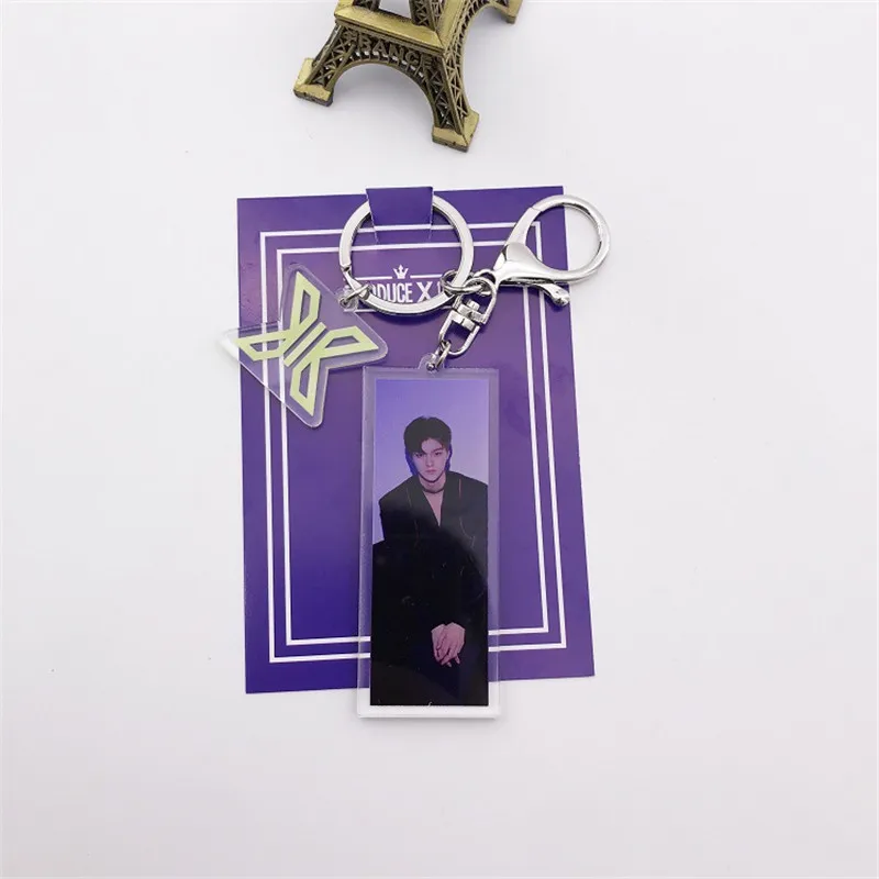 Kpop производство 101X1 креативный Фото Акриловый Брелок для ключей альбом X1 MA YOHAN HANGYUL HYEONG JUN JUNHO SEUNGYOUNG - Цвет: 07