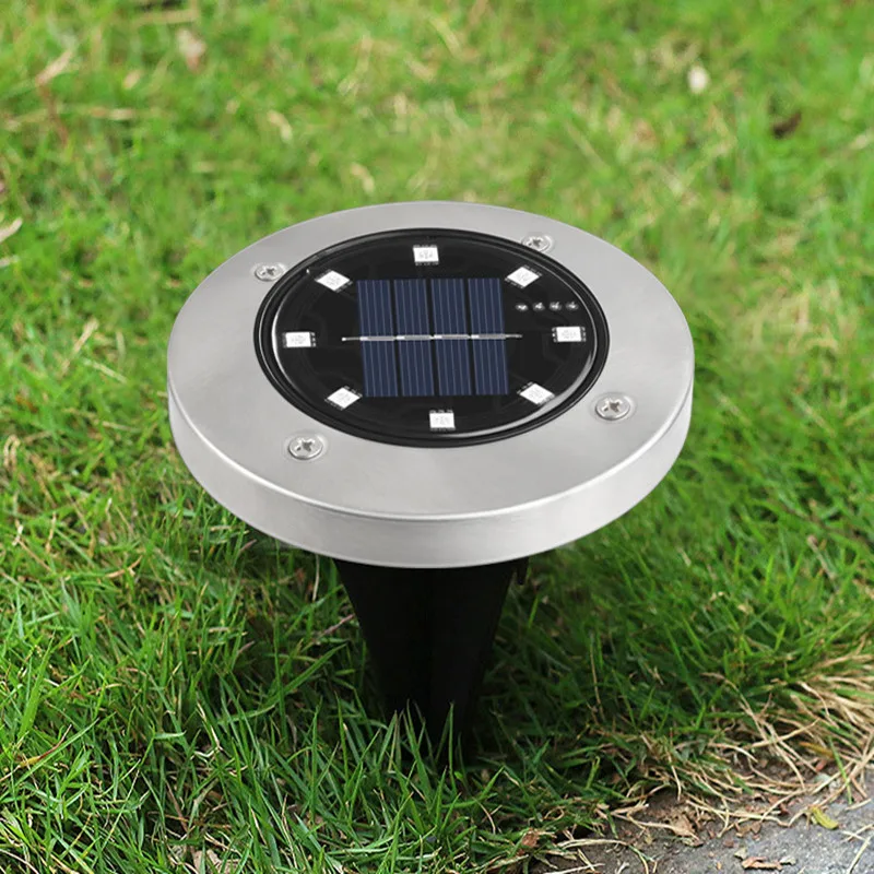 1 шт. светодиодный солнечный светильник RGB наружная наземная лампа Ландшафтный