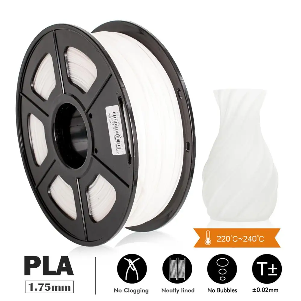 Enotepad 3D принтер нить pla 1 75 мм кг/2.2lbs PLA материал для принтера 100% без пузырьков + 0 02
