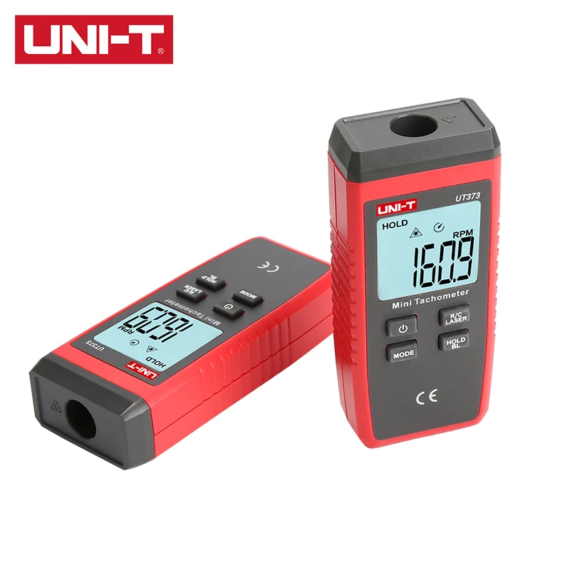 UNI T цифровой Бесконтактный тахометр UT373 с индикацией перегрузки до 99999 OL одним
