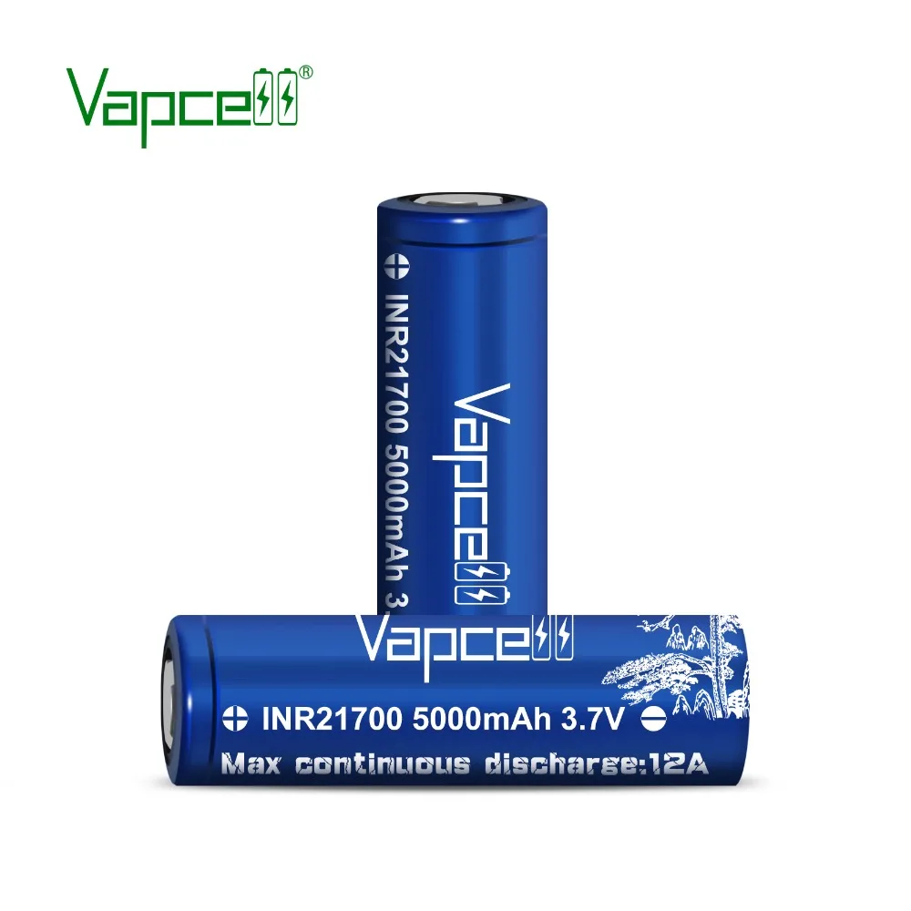 Vapcell 21700 5000mAh 12A 3,7 V литий-ионный аккумулятор большой емкости технологический реквизит для фонарика