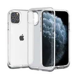 Transparent Heavy Duty Hybrid Silicone Case Cover - Phone 11 Pro Max (Clear)
