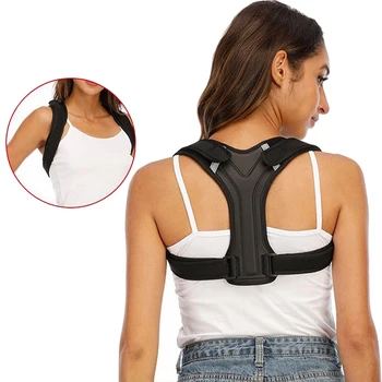 

Adjustable Posture Corrector Back Support Belt Brace Posture Correction Shoulder Spine Straightener Women Men Reflective Strip