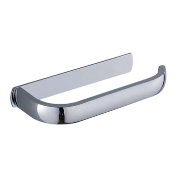 

JEYL Brass Construction Chrome Toilet Roll Holder in Bathroom Wall Mounted Kitchen WC Toilet Paper Roll Holder