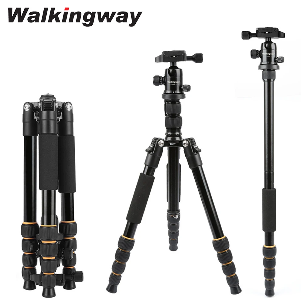 Camera Tripod Photography Tripod Metal Tripod Q666 Tripod Camera Tripod Stand Stativ tr&iacute;pode Aluminum Flexible Travel Monopod Professional with Ball Head Compact for DSLRs