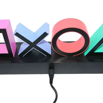 

Playstation Sign Voice Control Game Icon Light Acrylic Atmosphere Neon Bar Decor B0KC