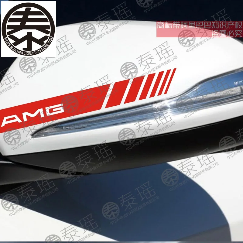 

TAIYAO car styling sport car sticker For Mercedes-Benz A B C E S CLA CLS GLC GLE SLC 200 260 300 Rearview mirror sticker