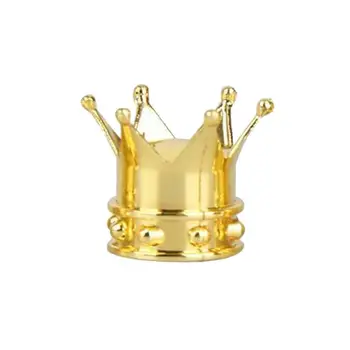 

1pcs Crown Valve Caps Universal Car Motorcycle Tire Gold Caps Air Valve Crown Tyre Caps Stem Wheel Dustproof Valve Tire V4B0