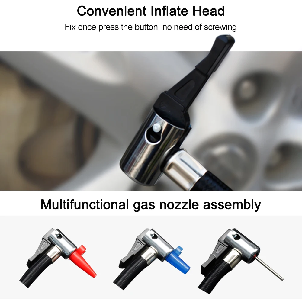 Digital Tire Inflator DC 12V Digital Car Tyre Inflator Electric Air Compressor Automatic Portable Pump With Light