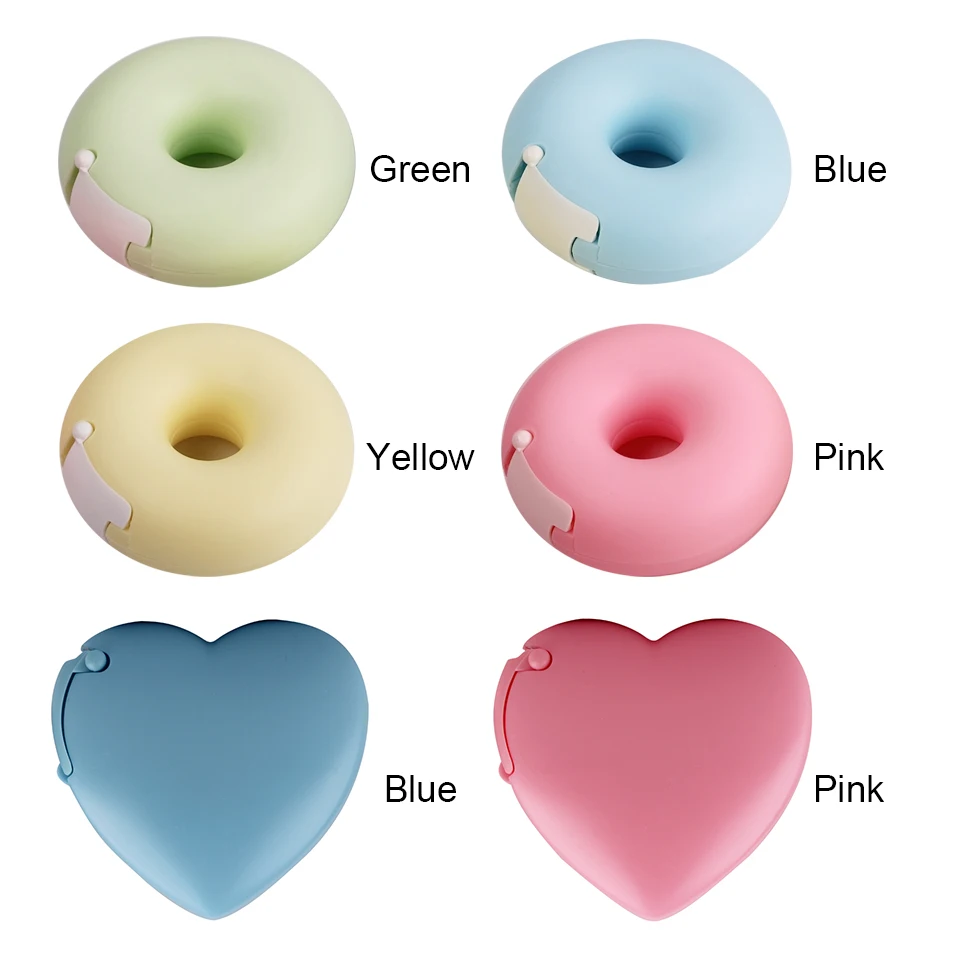 Portable Transparent Acrylic Eyelash Tape Cutter Colorful Cutter PE Medical Tapes Adhesive Rotating Tape Holder Eyelash Tools