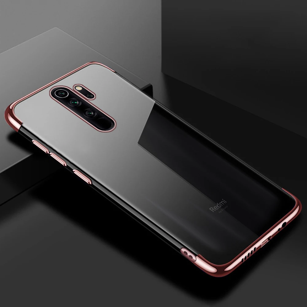 Роскошный кейс из силикона чехол для спортивной камеры Xiao mi Red mi Note 8 7 6 Pro 7A 6 6A K20 Pro Чехол для Xiaomi mi 9 SE 8 A2 A3 Lite 9T CC9 CC9E - Цвет: Rose