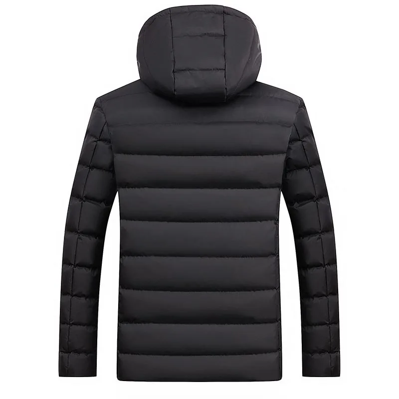 Зимние куртки, повседневные Толстые мужские парки, верхняя одежда с капюшоном, мужские плотные куртки и пальто, теплые пальто, Мужская одежда, ZA308