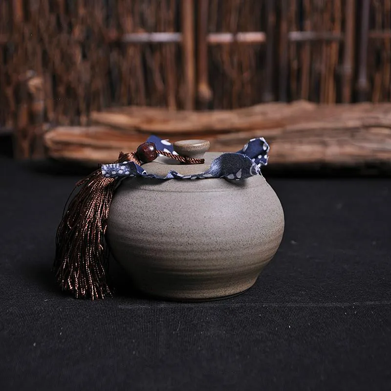 Грубая керамика, керамические баночки, запечатанные банки, кунг-фу чай caddy, Пуэр Кадди