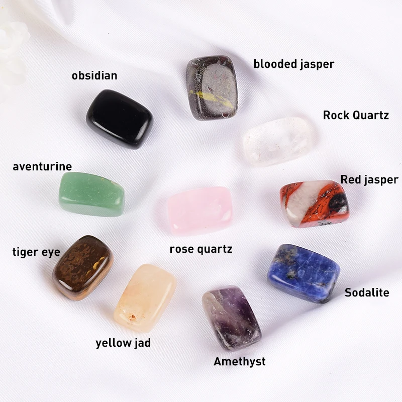 10 teile/satz natürlichen getrommelten Stein 15-20mm Mix Rock und Quarz Rose Perle Chakra Heil kristall unregelmäßigen Polieren Amethyst nach Hause