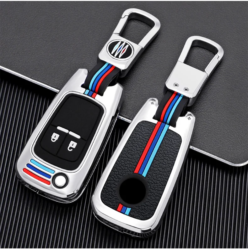 Custodia in lega di zinco per auto custodia per telecomando portachiavi per Chevrolet Cruze Malibu Camaro Impala Equinox Trax GMC Buick Chevy - Hab84c5b2381e40298e7072337d2f8bd0p