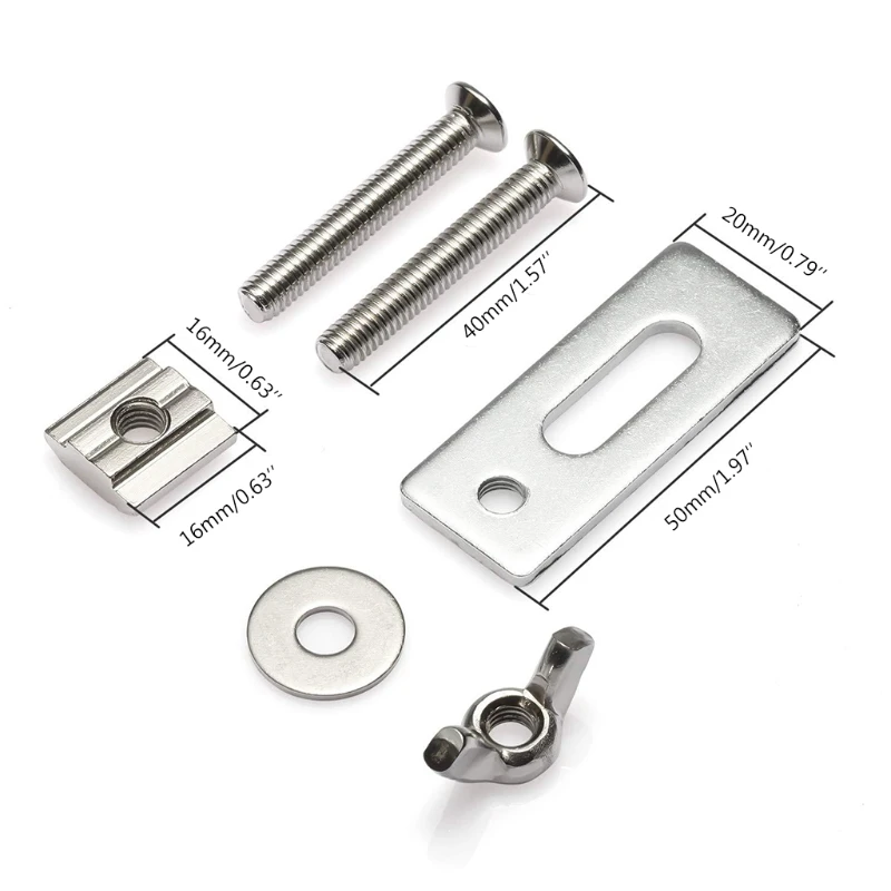 4 Pcs M6 T-Ʈ Ȧ ٿ Ŭ ŰƮ 3018 ø   ȣȯǴ ̺     ÷Ʈ