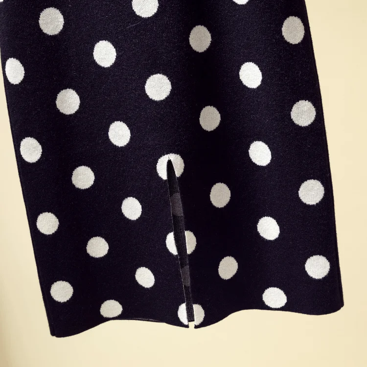 Elastic Band Women Skirts Autumn Winter Warm Knitted pencil Skirt Ribbed Ribbed Mid-Long Skirt Black sexy sweater skirt