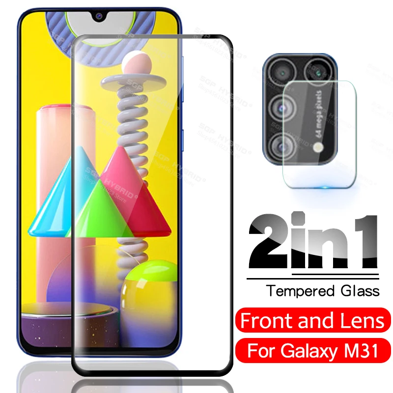 2 в 1 защита для экрана объектива камеры Samsung Galaxy M31 M 31 SM-M315F/DS Tremp защитное стекло 6 4