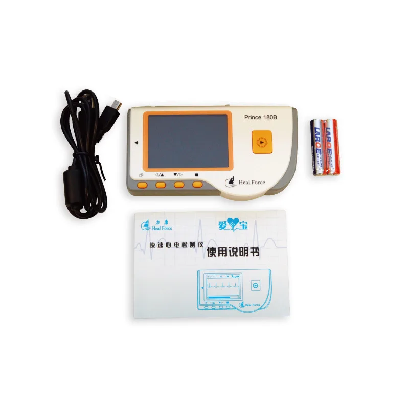 Home Use Health Care Portable handheld Heart ECG Monitor Electrocardiogram 10 Hours Continuous Measurement