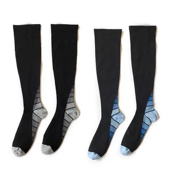 

1 Pair Professional Breathable Sports Socks For Men And Women Marathon Socks Long Run Long Tube Calf Compression Socks Size S-XL