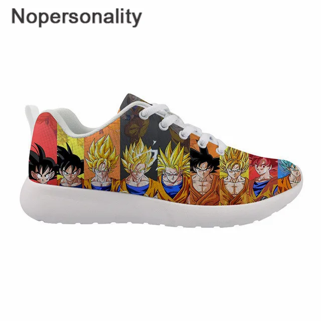 Nopersonality Men's Sneakers Cartoon Anime Dragon Ball Z Print Lightweight Breathable Shoes for Male Teenager Vulcanize Shoes - Цвет: HMA351Z42