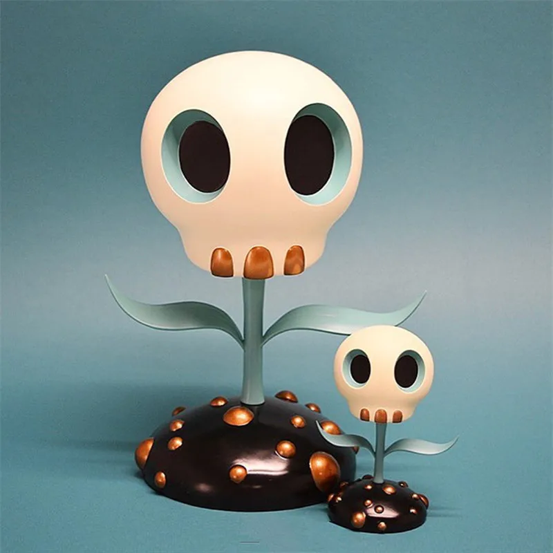Мультяшная игрушка уличного искусства Qube Tara McPherson череп цветок GK ПВХ фигурка Коллекция Модель игрушка подарок бойфренду M3454