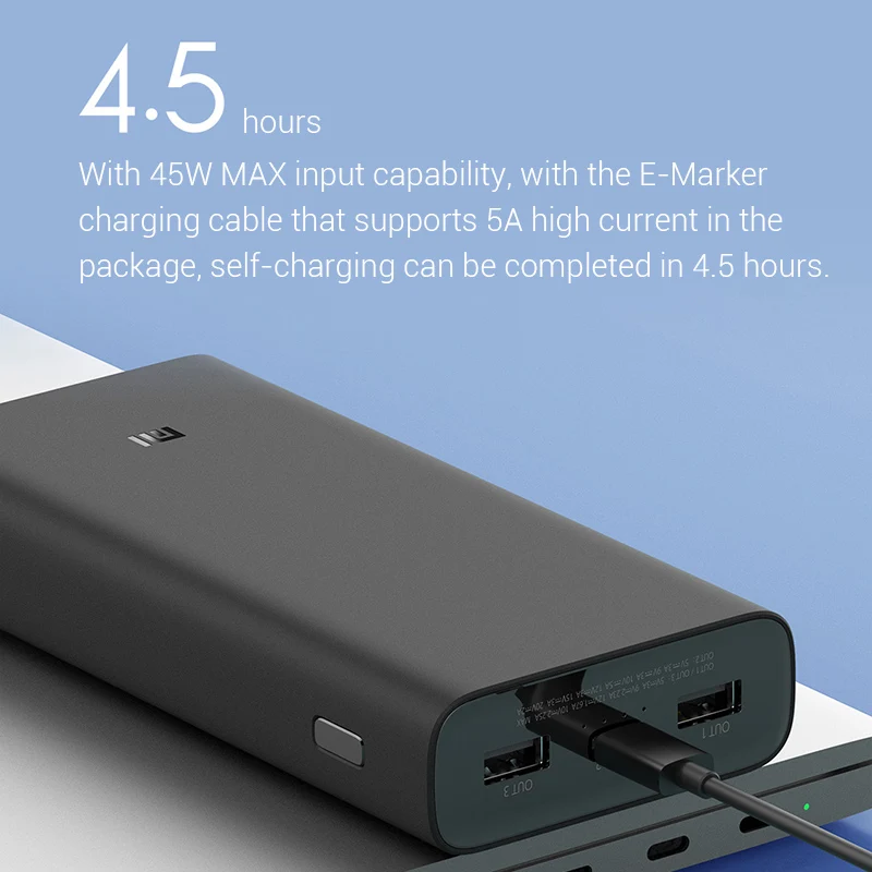 Xiaomi Power Bank 20000mAh 3 PLM18ZM 18W 2-Way Quick Charging USB C  Portable Mi Powerbank 20000 External Battery Poverbank - AliExpress