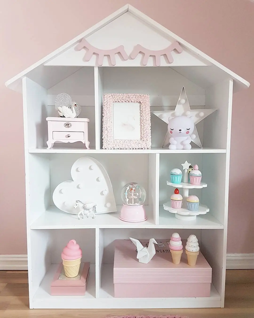

Boleyn Customizable Northern European-Style INS-Style Floor House Bookshelf CHILDREN'S Room Baby Room Storage Decoration Solid W