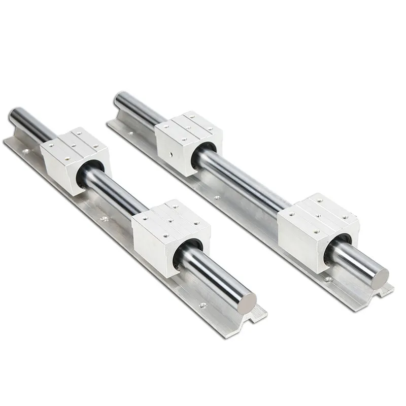 

Free shipping 2pcs SBR16 16mm guide linear any length with 4pcs SBR16UU linear bearing slide block support round rail cnc