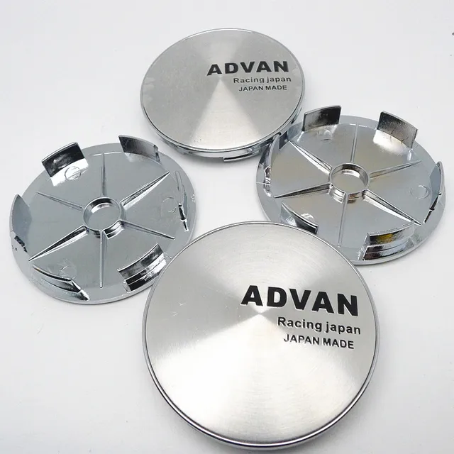 4 stücke 68mm ADVAN Radnabenabdeckungen Radkappen