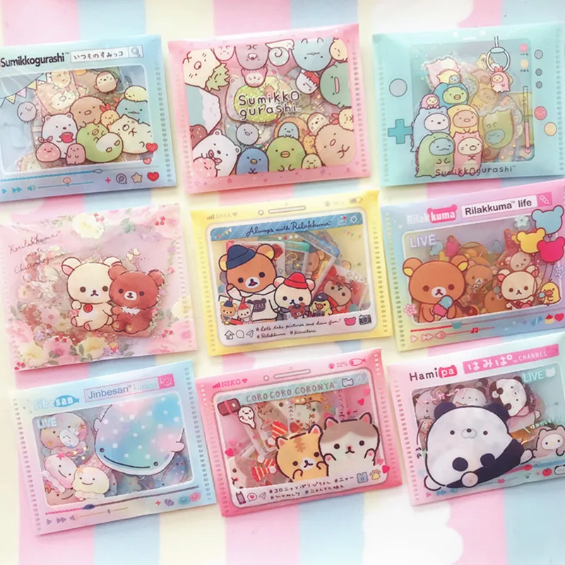 

New 24pcs/lot Cute DIY PVC Sticker Cartoon Sumikko Gurashi Ablum Diary Scrapbooking Label Sticker Stationery