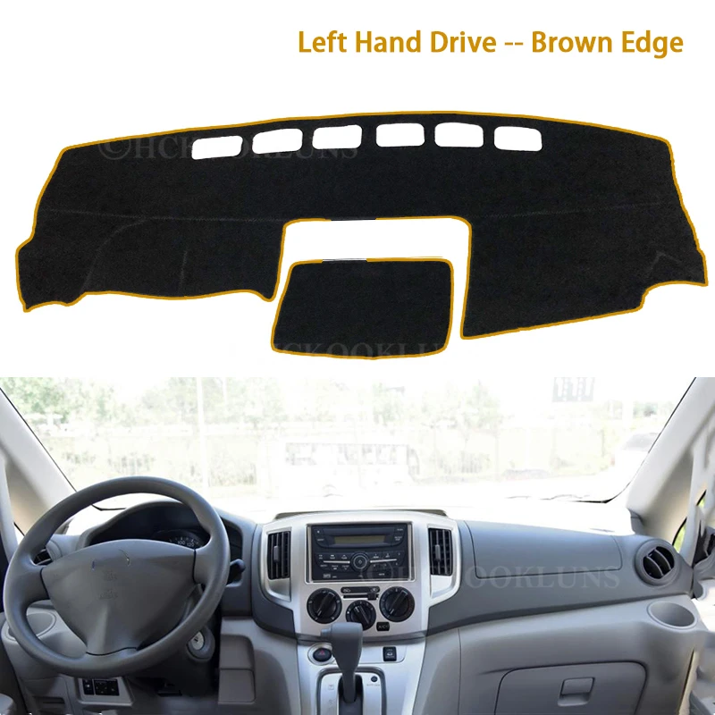 custom license plate Dashboard Cover Protective Pad for Nissan NV200 Evalia Vanette 2010~2016 for Chevrolet City Express Dash Board Sunshade Carpet car seat protector