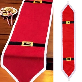 

Christmas Table Runner Dinner Decoration Table Flag,Christmas Table Linen,Christmas Party Decoration,180X35cm,Red